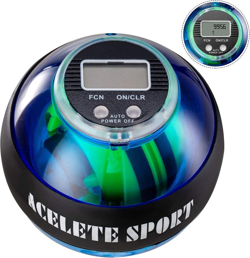 ACELETE Gyro Ball Wrist Exerciser Gyroscope Ball Forearm Strengthener for Stronger Wrist Bones and Muscle - Image 1